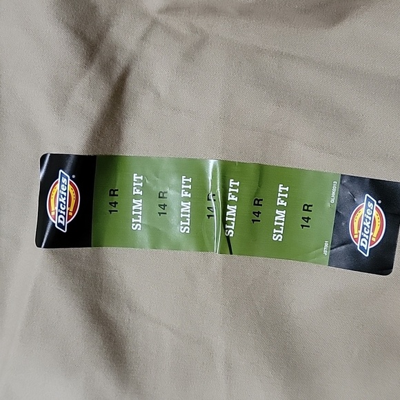 Women's Dickies Boot Cut Slim Fit Twill Pants, Khaki, Size 14R, NWT - Picture 10 of 12